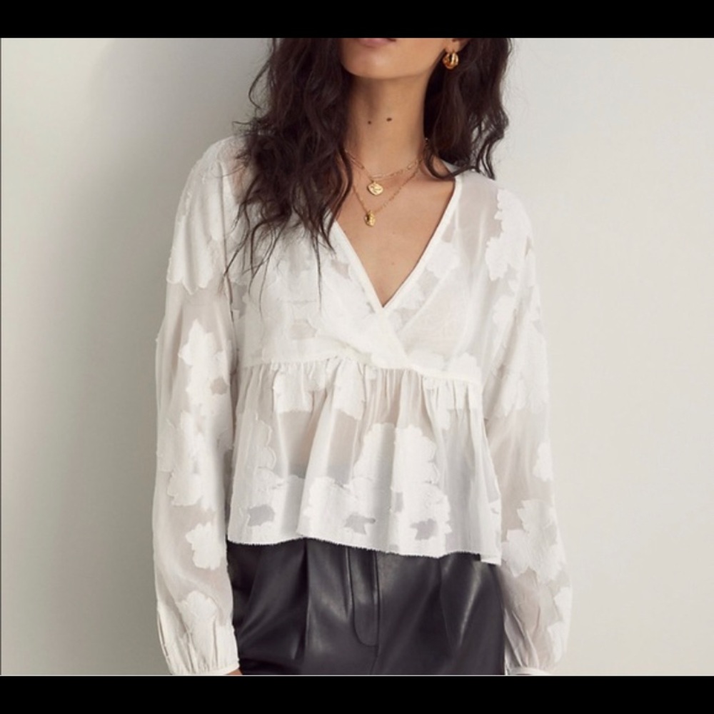 Aritzia peplum blouse